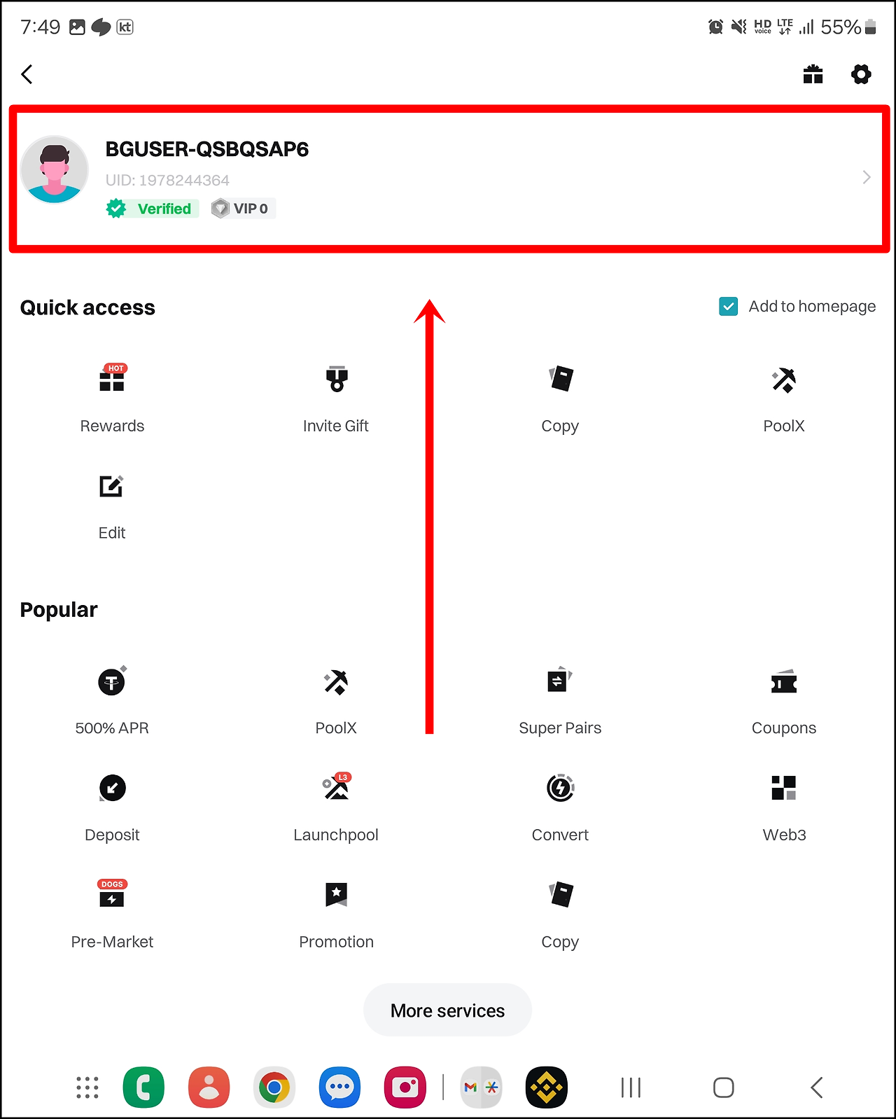 Delete Existing Bitget Account (1) 2